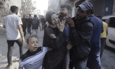 Following an Israeli airstrike, crowded Gaza hospital struggles to treat wounded children